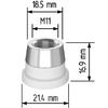 Керамический держатель сопла D21,4 (M11) для Raytools  арт.120515092A - st-e.info - Калининград