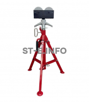 Опора высокая роликовая для труб ST 32-55 диаметр труб 12-300 см - st-e.info - Калининград