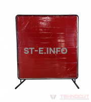 Экран защитный 1.74х1.74m, красный - st-e.info - Калининград
