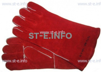 Перчатки-краги сварщика TETU 104 KEVLAR RED - st-e.info - Калининград