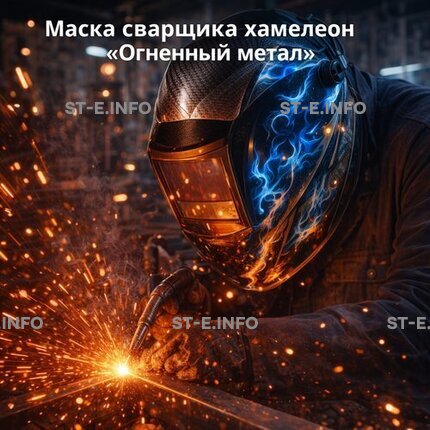 Маска сварщика хамелеон «Огненный метал» (YXE-718G PRO) - st-e.info - Калининград