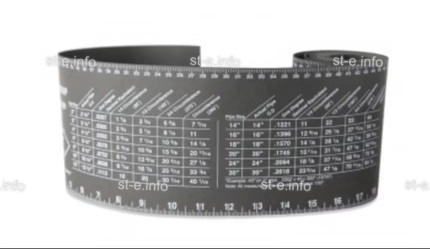 Лента для разметки труб 100mm*1220mm - st-e.info - Калининград